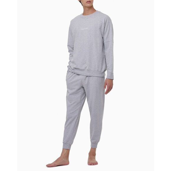 Calvin Klein Lounge NM2172050 Sweatshirt Men's Small Gray Cotton Pullover APP863 - Picture 2 of 9